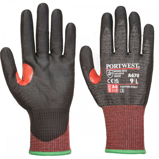 A670 CT200 AHR13 PU Cut Glove