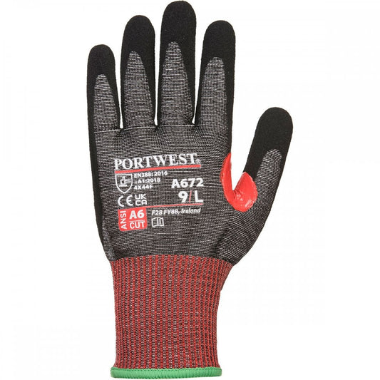 A672 CT200 AHR13 Nitrile Cut Glove