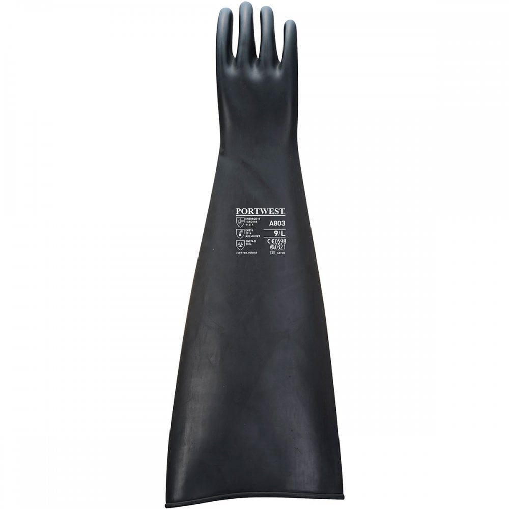 A803 Heavyweight Latex Rubber Gauntlet 600mm