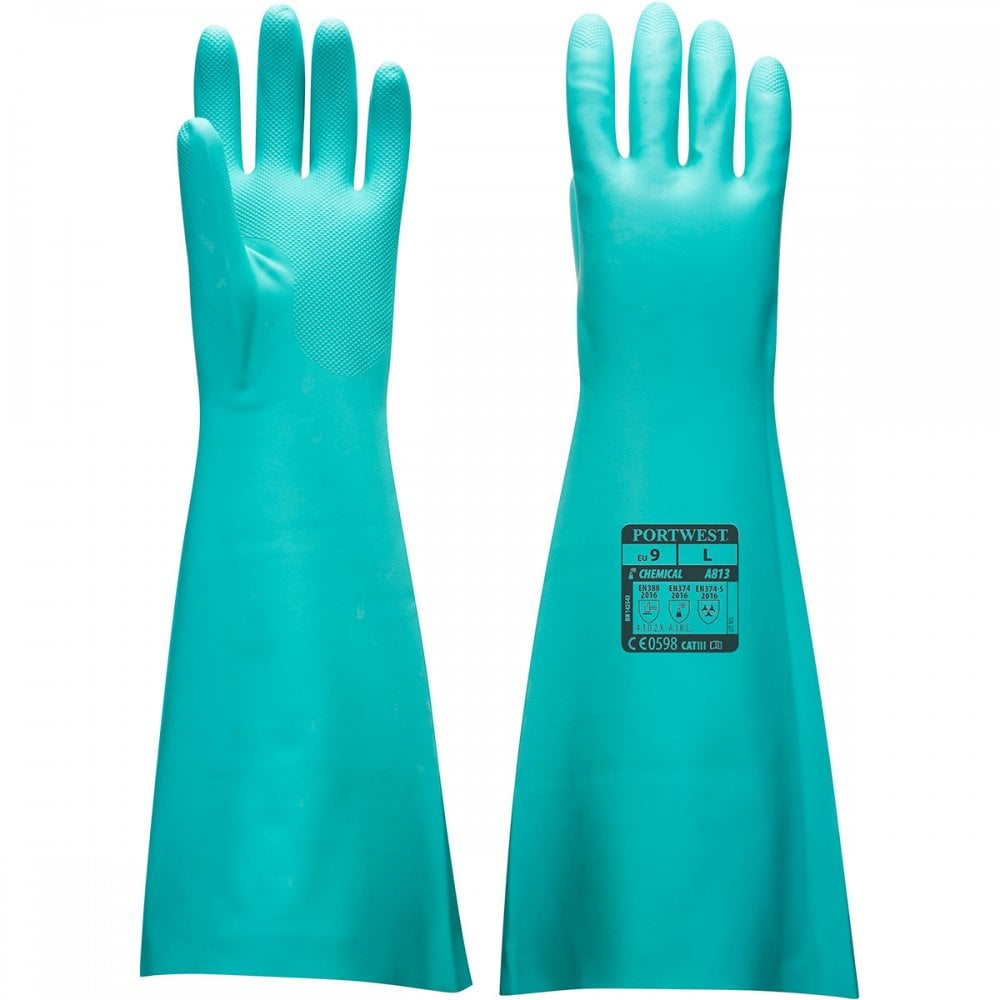 A813 Extended Length Nitrile Gauntlet