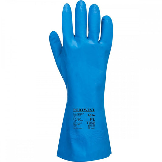 A814 Food Approved Nitrile Gauntlet