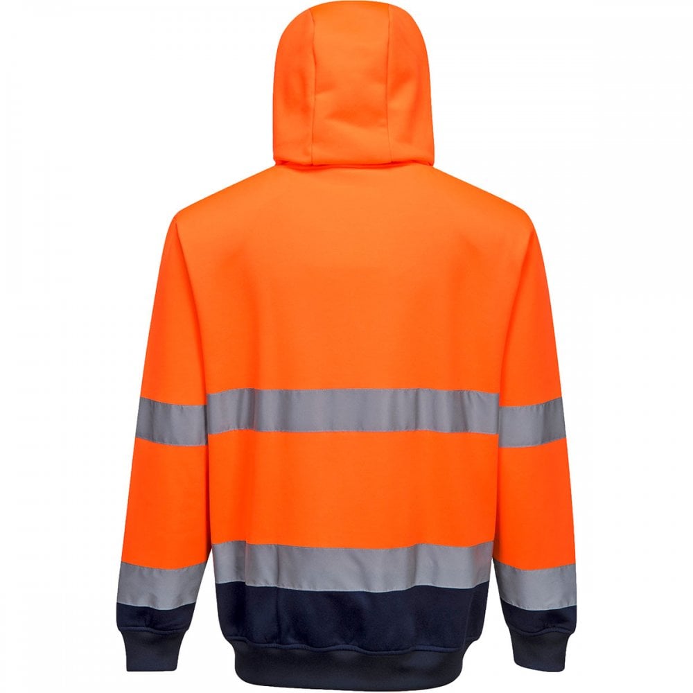 B317 Two-Tone Zip Front Hoodie