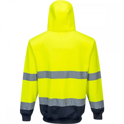 B317 Two-Tone Zip Front Hoodie