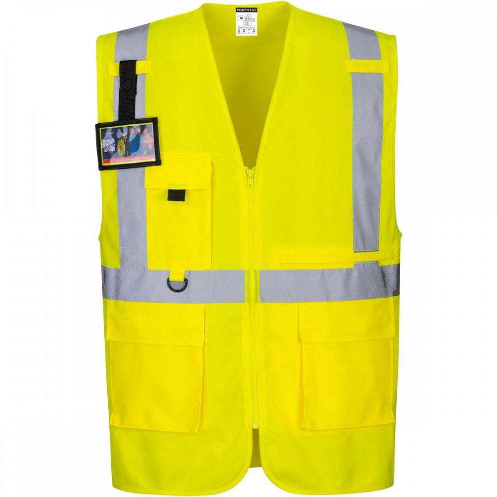 C357 Hi-vis Executive Vest With Tablet Pocket