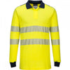 FR702 WX3 Flame Resistant Hi-Vis Long Sleeve Polo Shirt