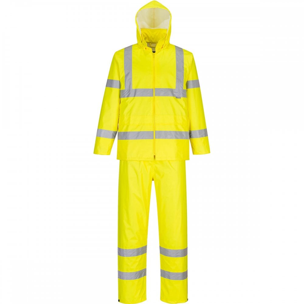 H448 Hi -Vis Packaway Rainsuit