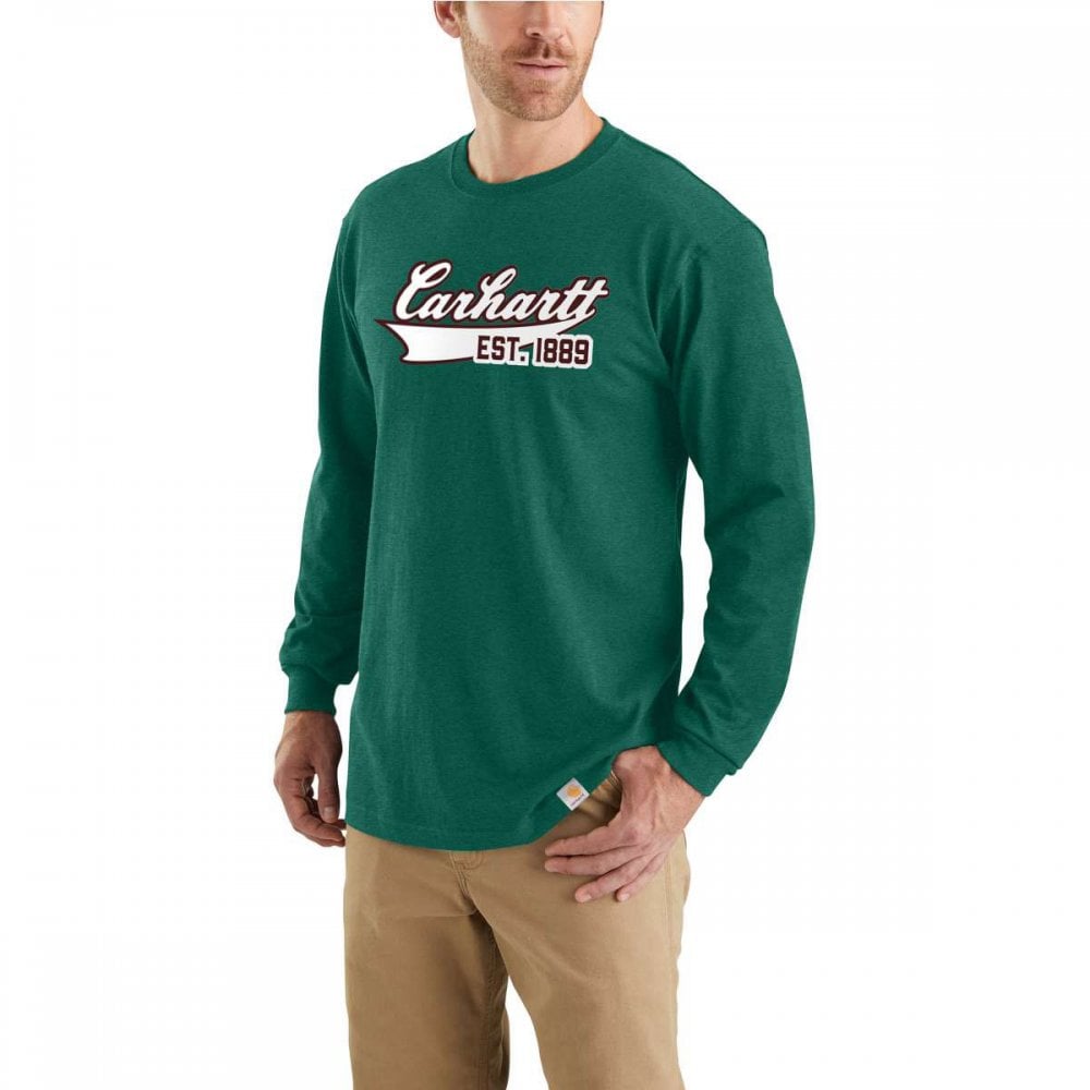 105612 Script Graphic T-Shirt Long Sleeve