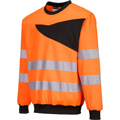 PW277 PW2 Hi-Vis Crew Neck Sweatshirt