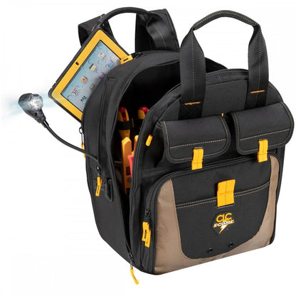 Tool Backpack, USB E-Charge LED Lighted
