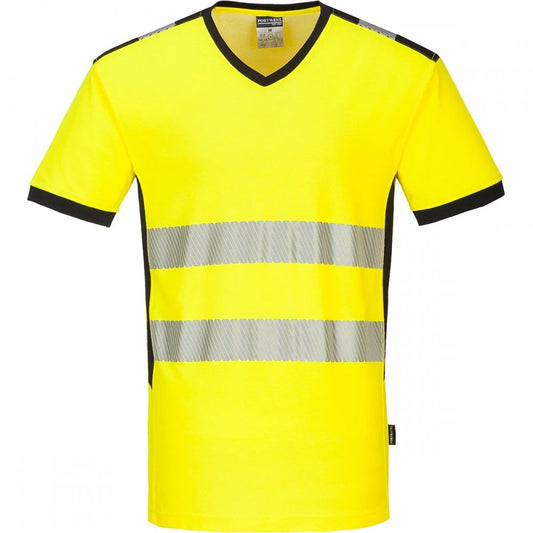 PW310 PW3 Hi-Vis V-Neck T-Shirt