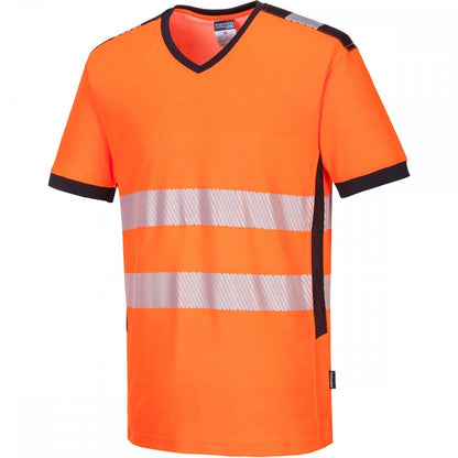 PW310 PW3 Hi-Vis V-Neck T-Shirt