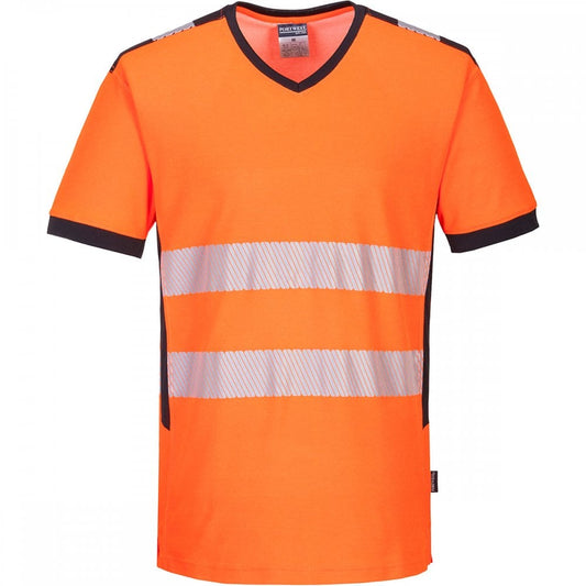 PW310 PW3 Hi-Vis V-Neck T-Shirt