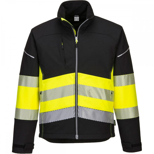 PW375 PW3 Hi-Vis Class 1 Softshell Jacket