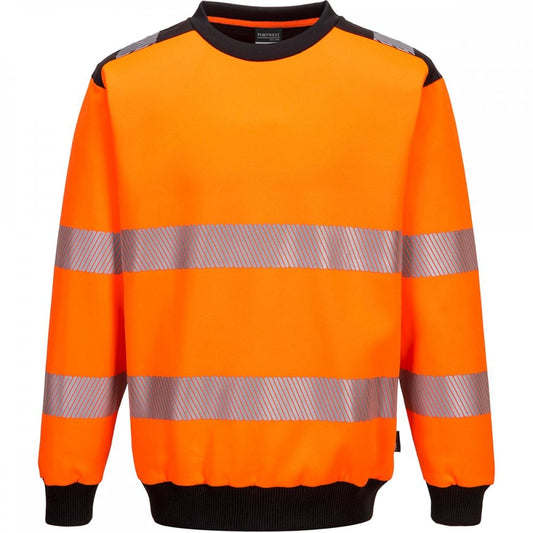 PW379 PW3 Hi-Vis Crew Neck Sweatshirt