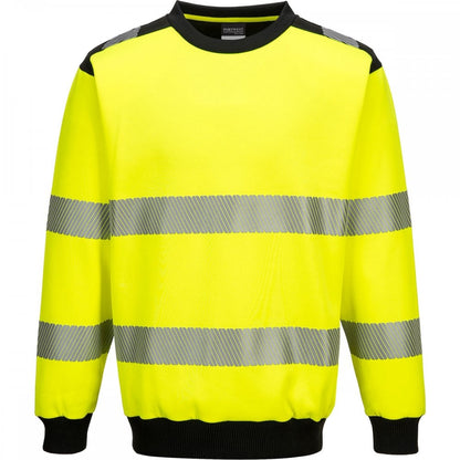 PW379 PW3 Hi-Vis Crew Neck Sweatshirt