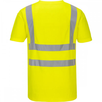 S179 V-Neck Mesh Inserts T-Shirt