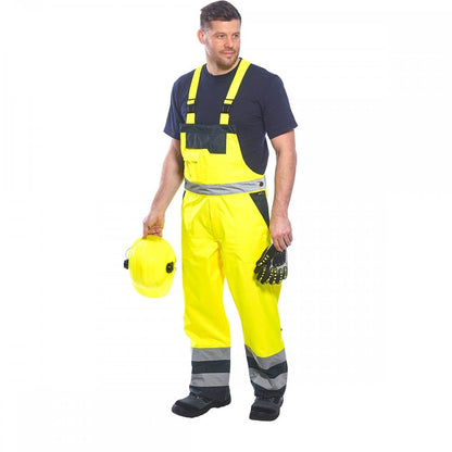S489 Contrast Bib & Brace - Lined