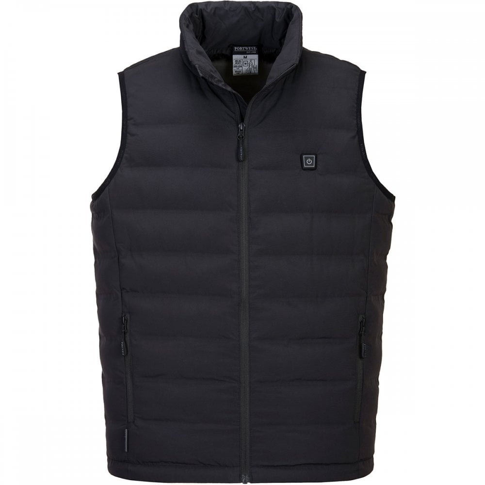 S549 Ultrasonic Heated Tunnel Gilet Black L *One Size Only - Outlet Store*