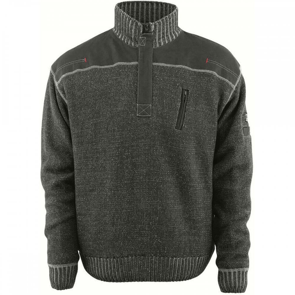 50354 Naxos Frontline Knitted Jumper With Half Zip