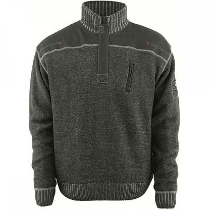 50354 Naxos Frontline Knitted Jumper With Half Zip