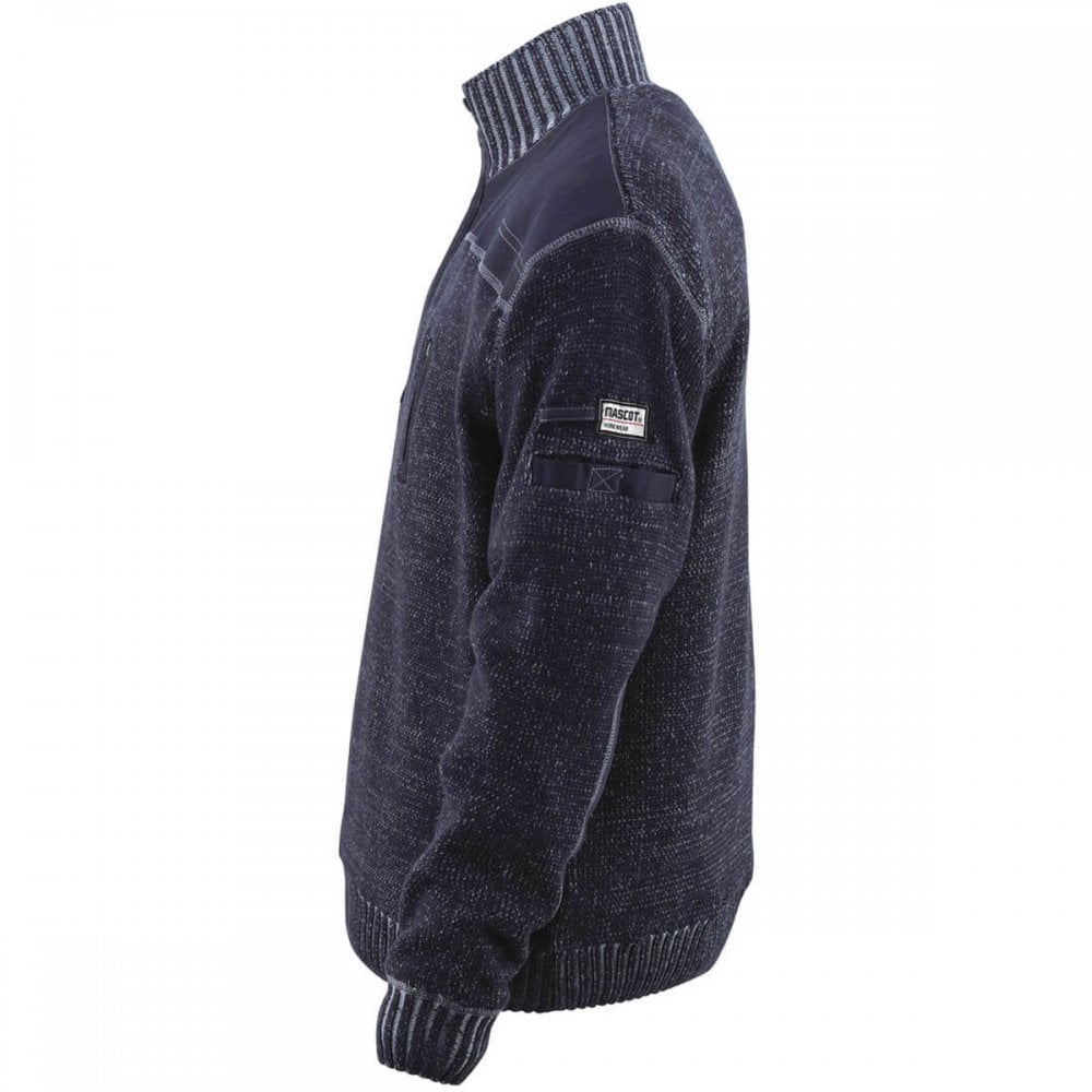 50354 Naxos Frontline Knitted Jumper With Half Zip