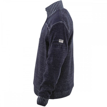 50354 Naxos Frontline Knitted Jumper With Half Zip