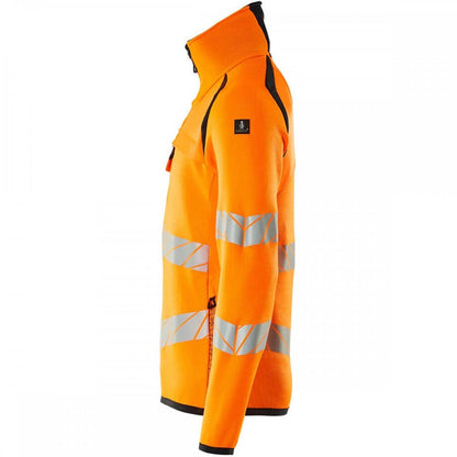 19005 Hi Vis Accelerate Safe Knitted Jumper with half zip