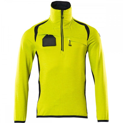 19303 Accelerate Safe Fleece Jumper with half zip