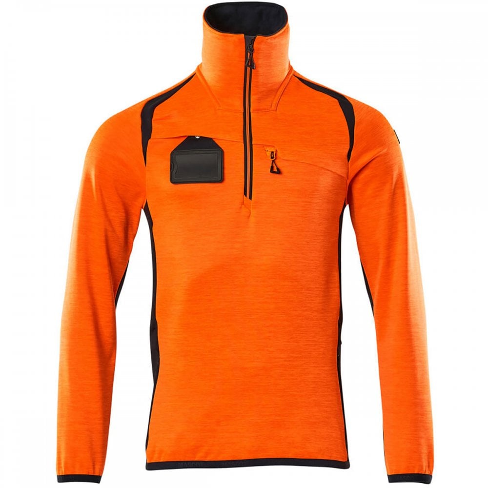 19303 Accelerate Safe Fleece Jumper with half zip
