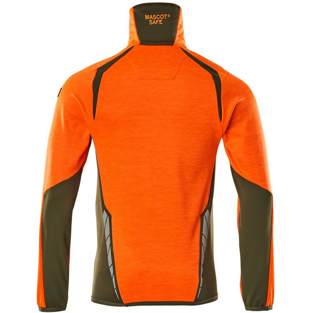 19303 Accelerate Safe Fleece Jumper with half zip
