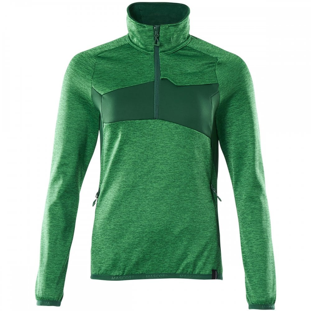 18053 Womens Accelerate Fleece Jumper with half zip
