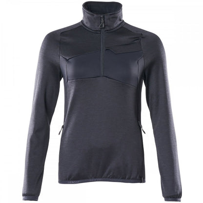 18053 Womens Accelerate Fleece Jumper with half zip