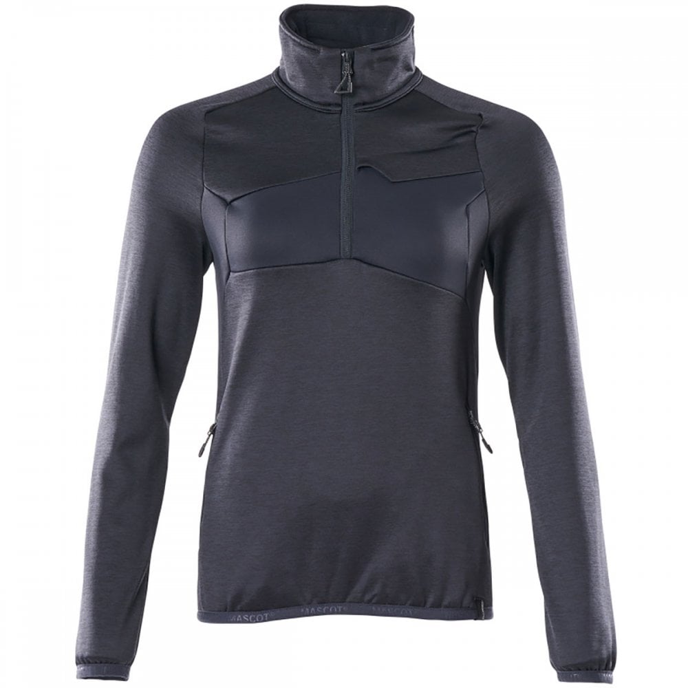 18053 Womens Accelerate Fleece Jumper with half zip