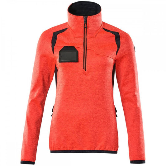 19353 Womens Accelerate Safe Fleece Jumper with half zip