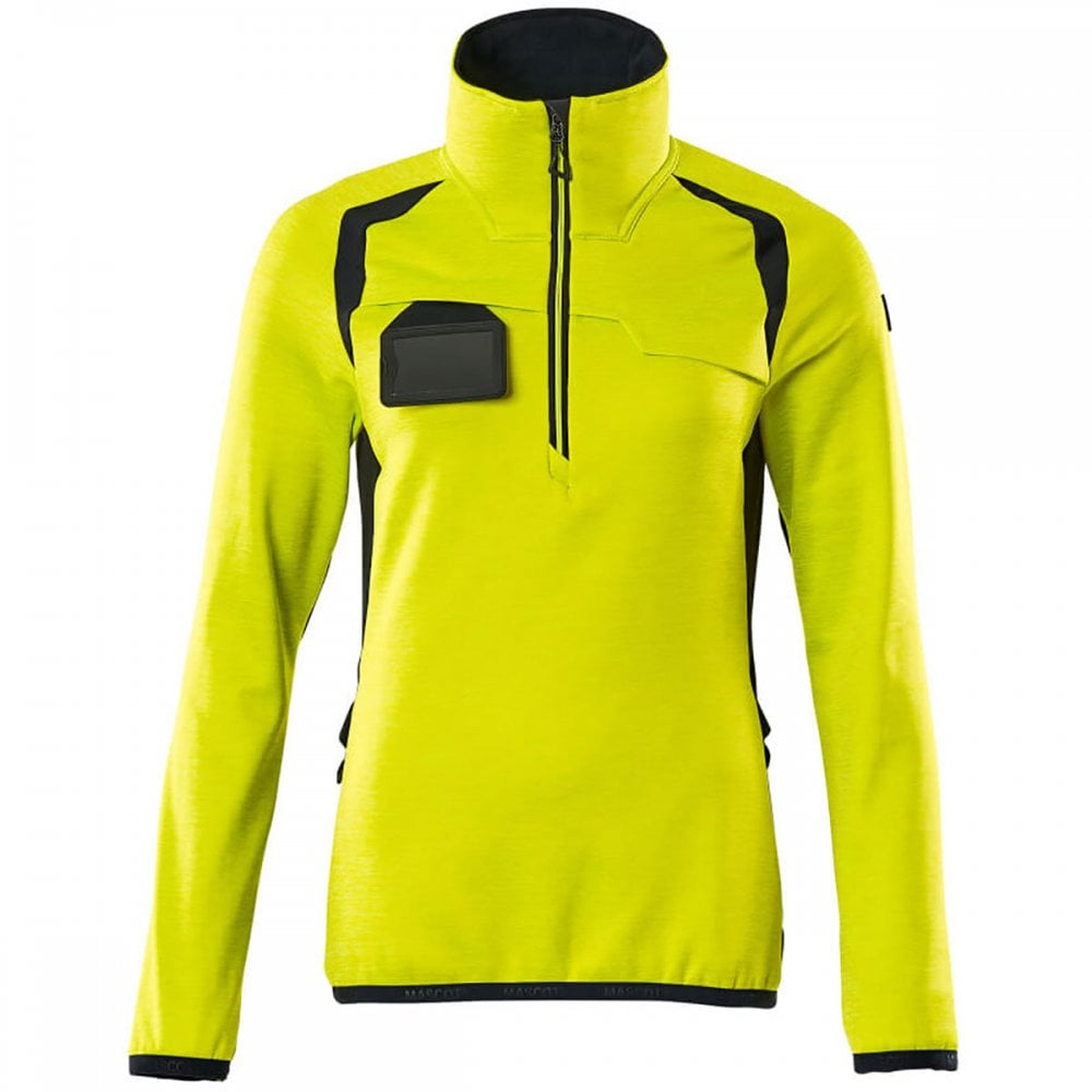 19353 Womens Accelerate Safe Fleece Jumper with half zip