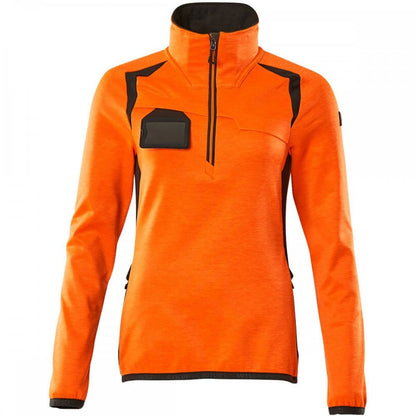 19353 Womens Accelerate Safe Fleece Jumper with half zip