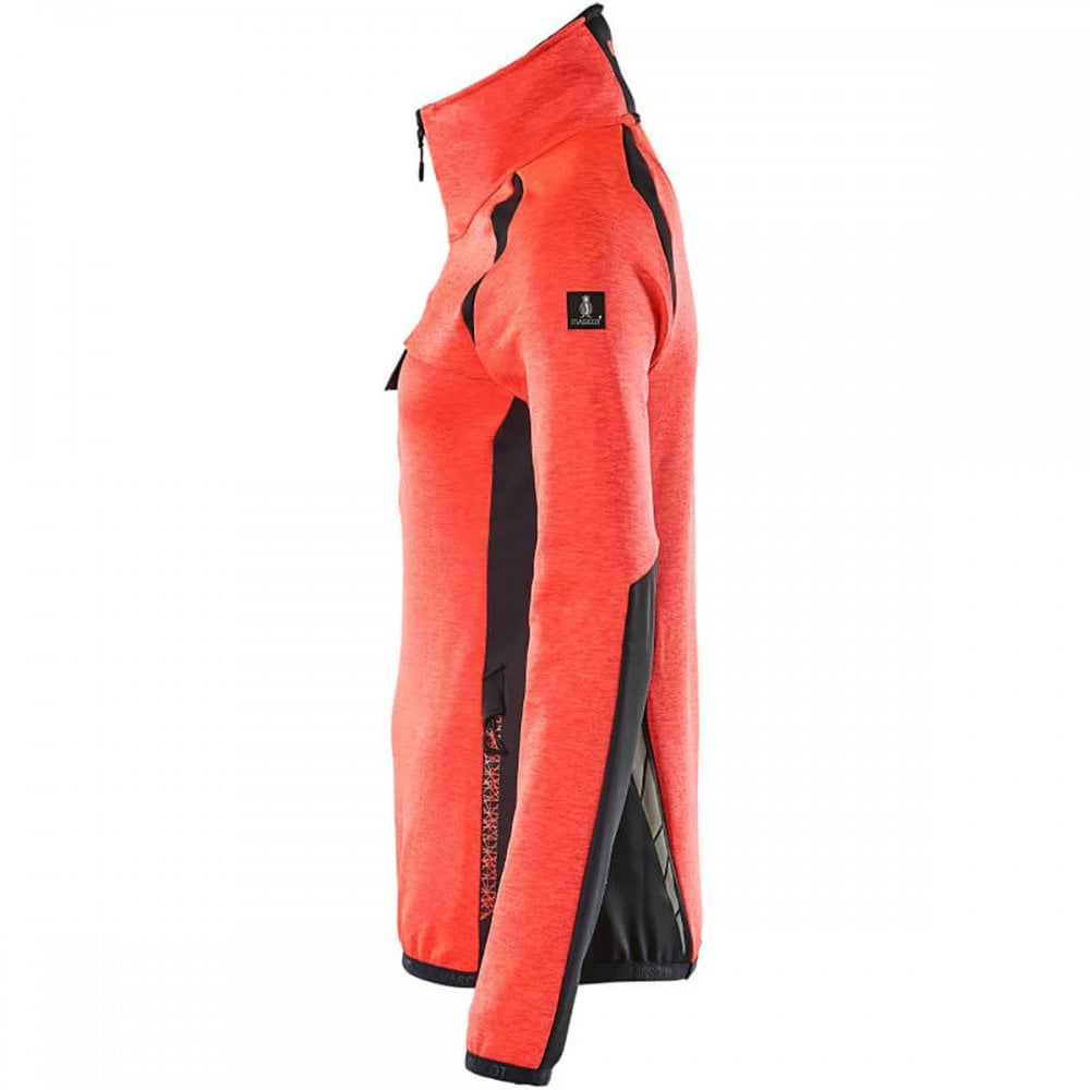 19353 Womens Accelerate Safe Fleece Jumper with half zip