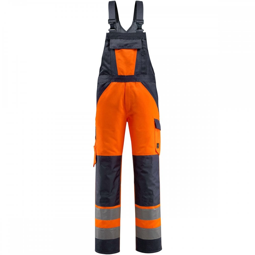15969 Gosford Safe Light Bib & Brace With Kneepad Pockets