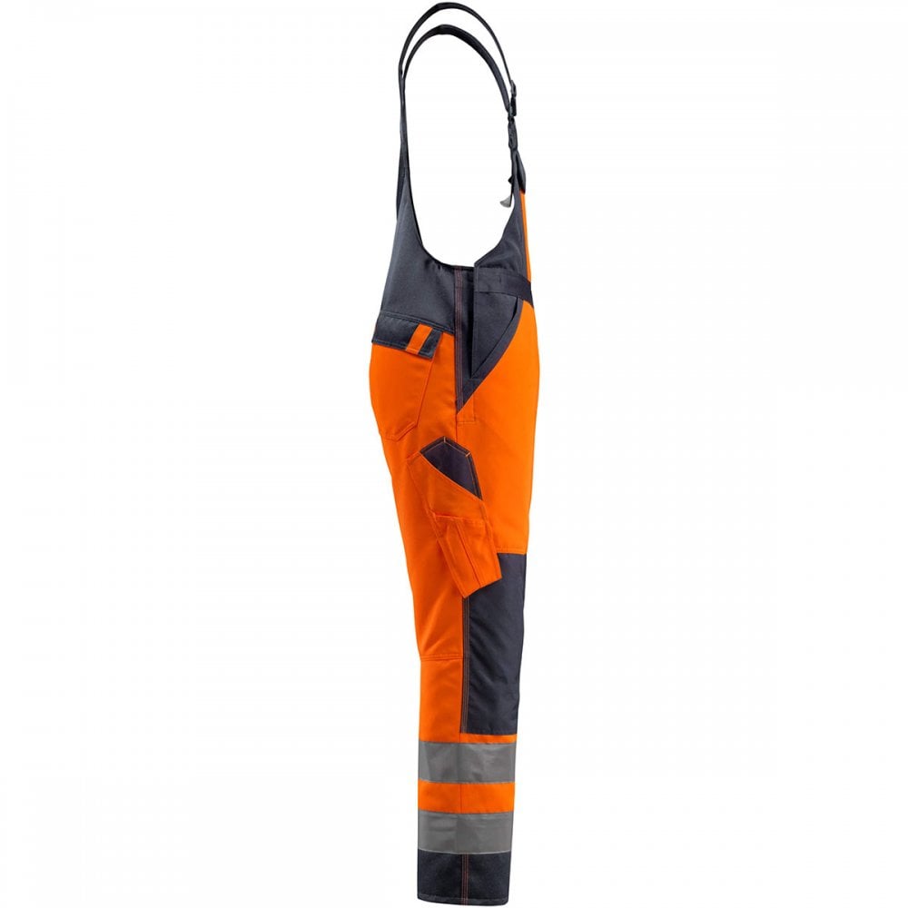 15969 Gosford Safe Light Bib & Brace With Kneepad Pockets