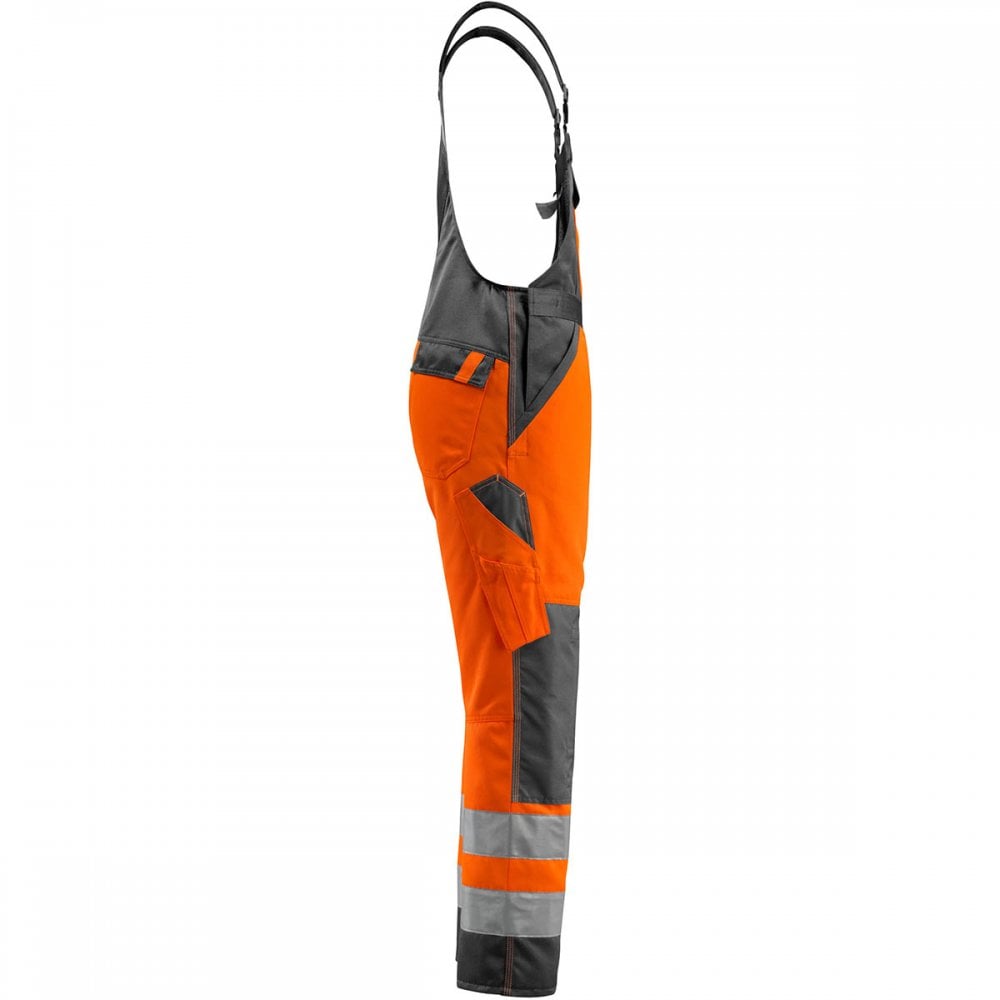 15969 Gosford Safe Light Bib & Brace With Kneepad Pockets