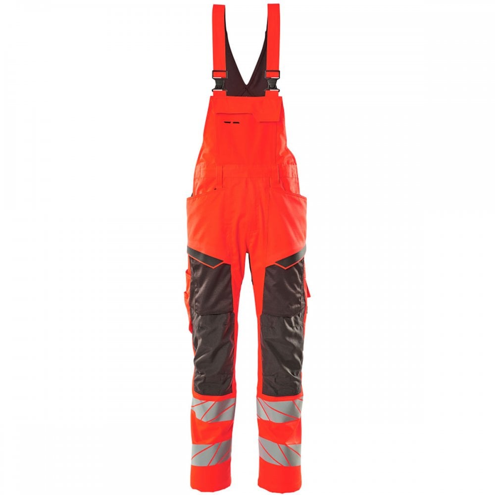 19569 Accelerate Safe Bib & Brace with kneepad pockets