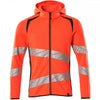 19284 Accelerate Safe Hoodie with zipper Hi-Vis Red/Dark Navy L *One Size Only - Outlet Store*
