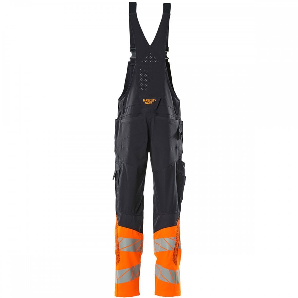 19669 Accelerate Safe Bib & Brace with kneepad pockets
