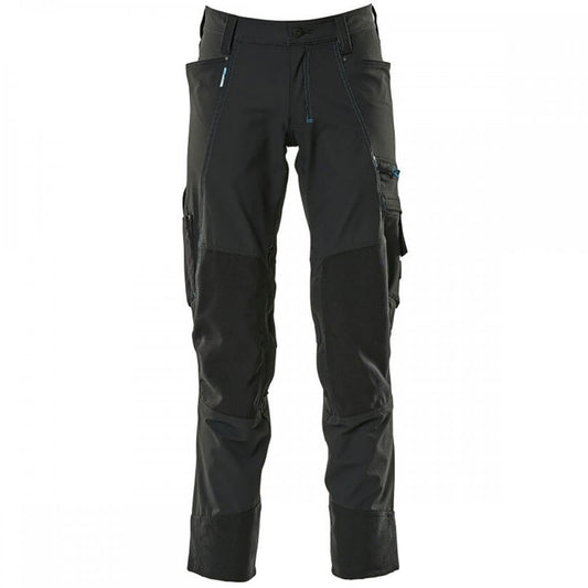 17179 Advanced Trousers with kneepad pockets - with STRETCH material Black 32" 35.5" *One Size Only - Outlet Store*
