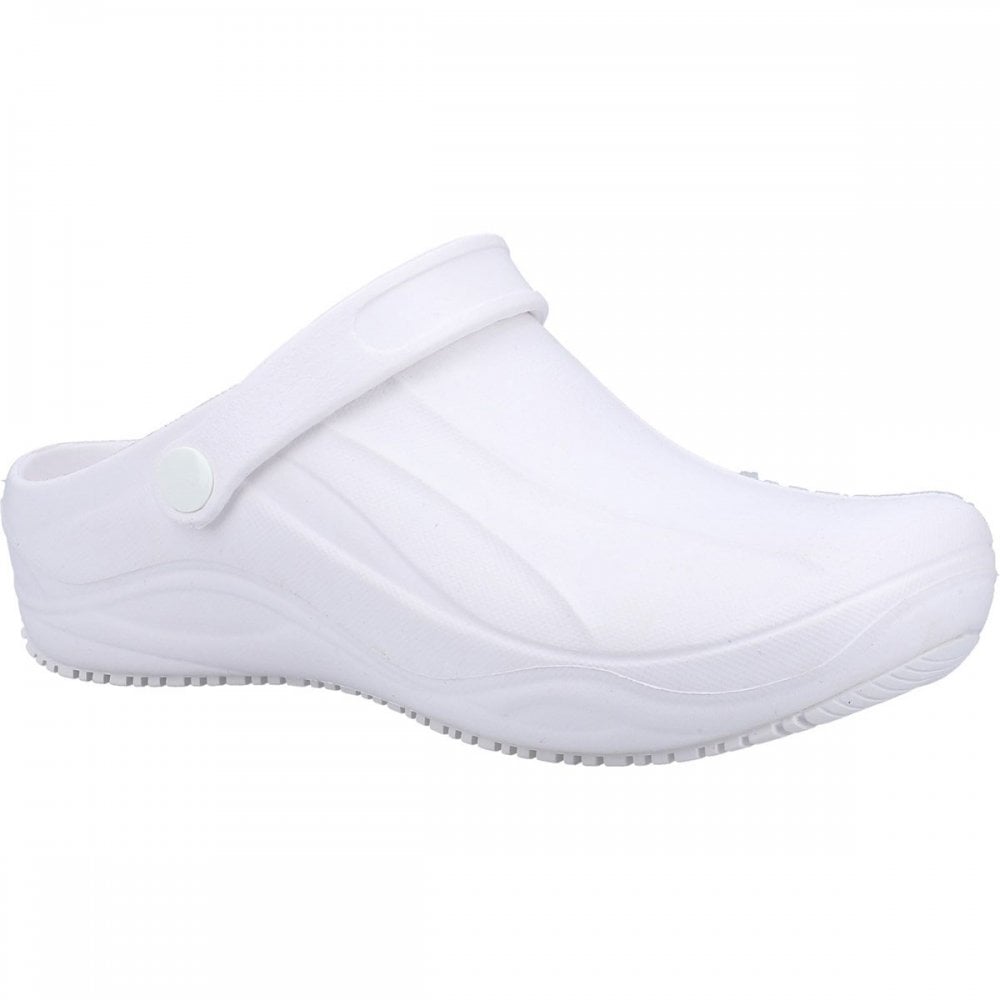 Smooth OB Slip Resistant Occupational Clog White