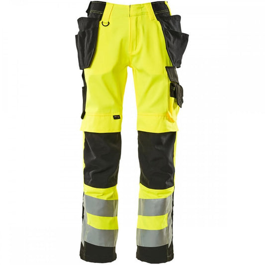 15531 Wigan Safe Supreme Trousers With Holster Pockets Hi-Vis Yellow/Black 32" 31.5" *One Size Only - Outlet Store*