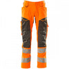 19579 Accelerate Safe Trousers with kneepad pockets Hi-Vis Orange/Dark Anthracite 30" 33.5" *One Size Only - Outlet Store*