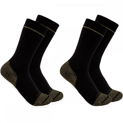 SB5552M Cotton Blend Steel Toe Boot Sock 2 Pack