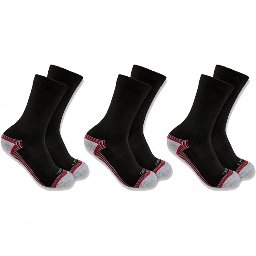 SC6423W Womens Force Midweight Crew Sock 3 Pack