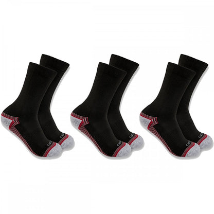 SC6423W Womens Force Midweight Crew Sock 3 Pack